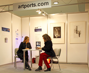 artports-Messestand auf der art KARLSRUHE 2008