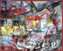 Kay Treysse, Kaffee, aus der Serie der Kaffees  Aquarell und Tusche auf Papier, 2004, 