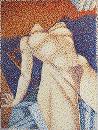 Patrick Egarter, akt k.c., 09-2003, "pixelismus" - ca. 30.000 gemalte pixel, acryl auf leinwand, 60 * 80 cm.

, 