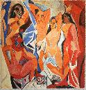 Patrick Egarter, demoiselles von picasso (gespiegelt), 11-2004,
"pixelismus" - ca. 102.000 gemalte pixel, acryl auf leinwand, 129 * 134 cm.
, 
